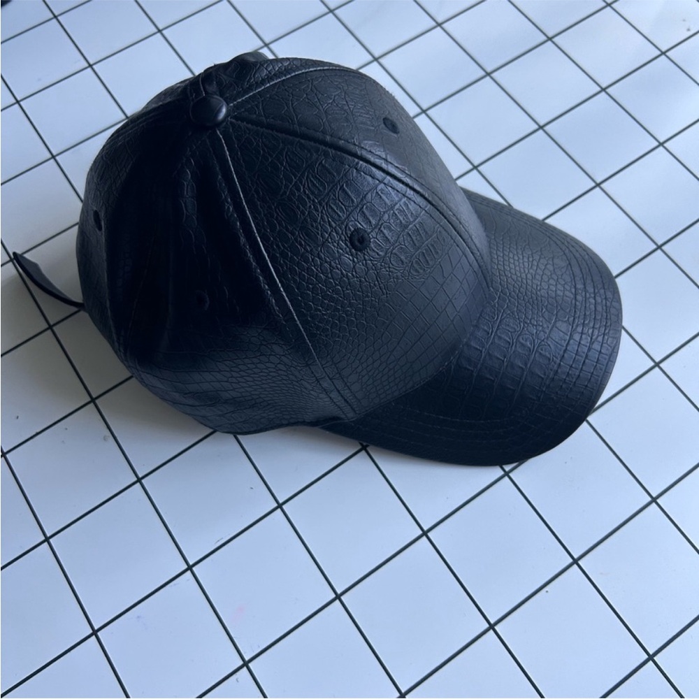 Max Mara Crocodile Embossed Cap